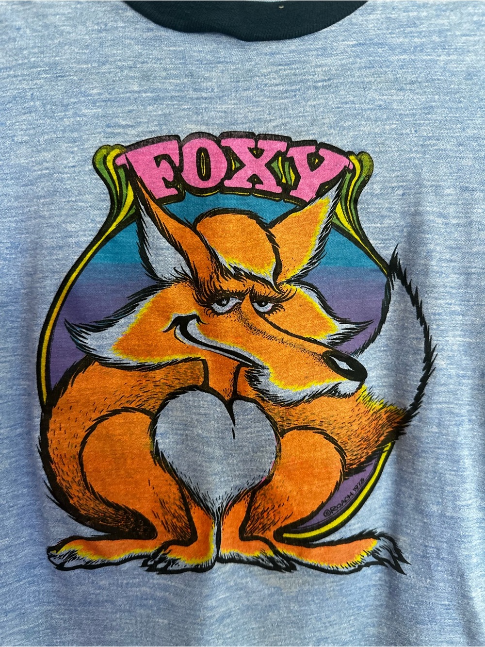1970s "FOXY" Cartoon Graphic By Roach Ringer Baby T shirt - EVC